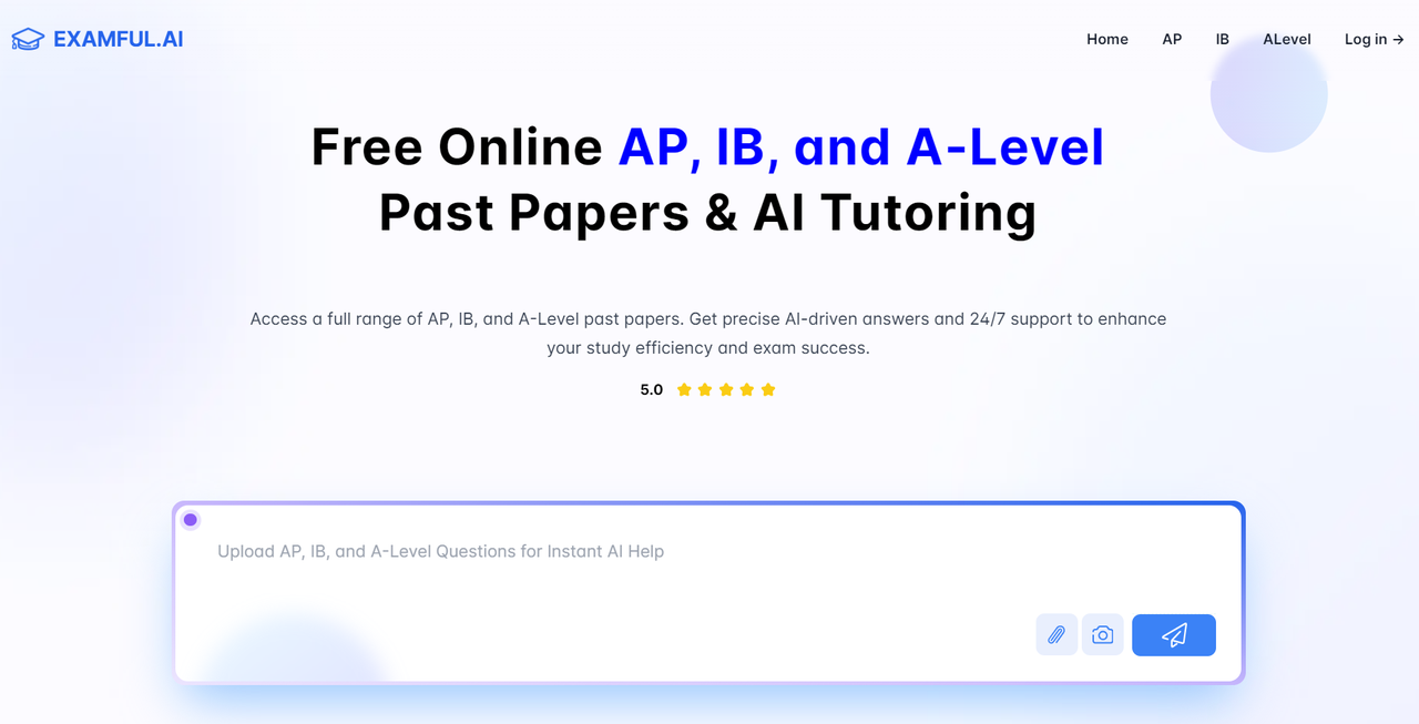 Examful.ai: 免费的 AP, IB, A-Level 真题试卷和指导